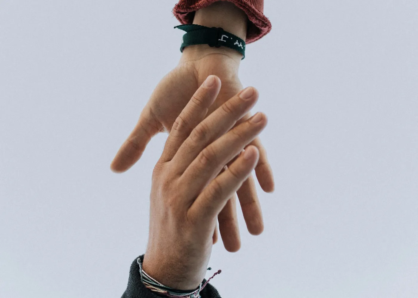 Two hands held together